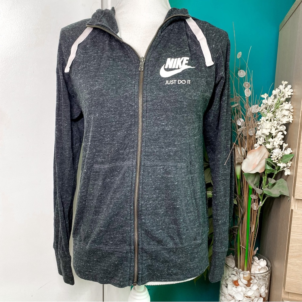 Nike Dark Gray Heather Zip Up Jacket S